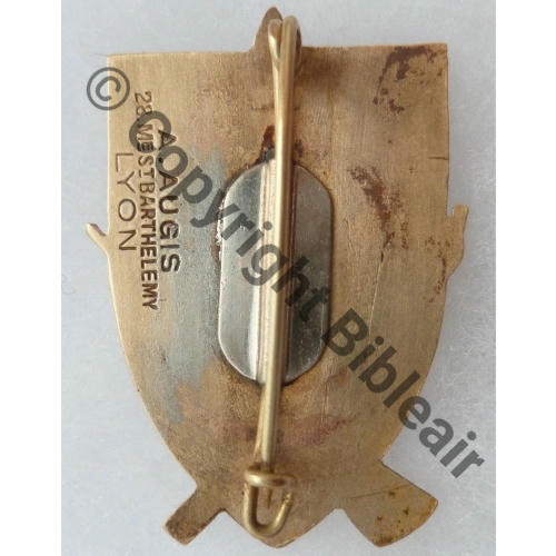 CMA Centre formation SES CHASSEURS ALPINS  A. AUGIS ST BARTH LYON 3 LIgn en creux Bol allonge Dos lisse irreg Src.leberetvert 400Eur12.25 